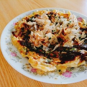 野菜＆素干しえびのお好み焼き